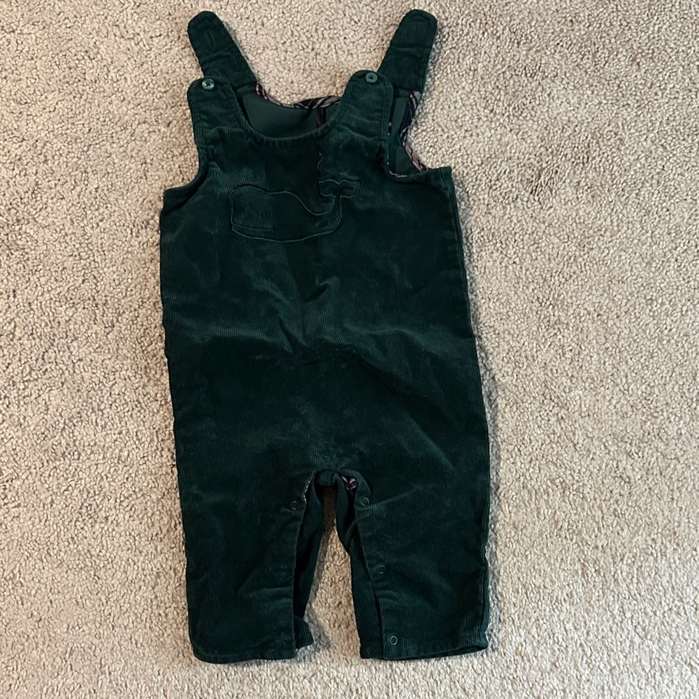 Baby Vineyard Vines Green Corduroy Overalls